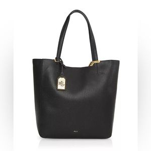 RALPH LAUREN ACADIA TOTE - BLACK